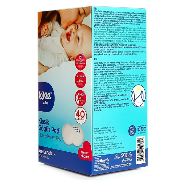 Wee Baby Klasik Göğüs Pedi 40 Adet (4 Adet) - Görsel 3