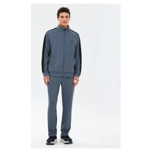 Skechers M Performance Track Suit S241211-3998 Erkek Gri Eşofman Takımı - Görsel 5