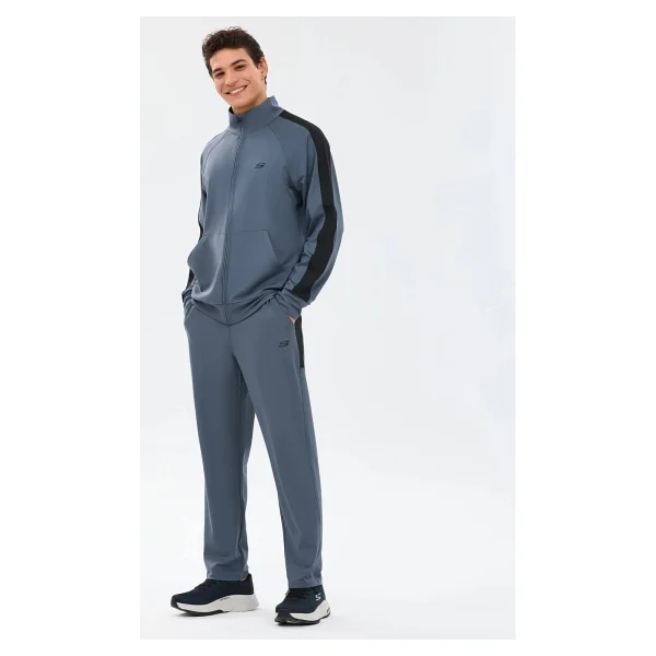Skechers M Performance Track Suit S241211-3998 Erkek Gri Eşofman Takımı - Görsel 2