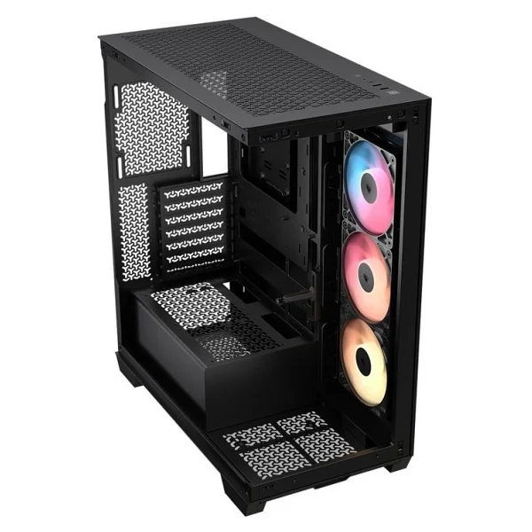 Corsair 3500x Argb Siyah 4x120mm Fan Temperli Cam USB 3.2 Rm850e 850w 80+ Gold Güç Kaynağı Mid Tower E-Atx Gaming Kasa - Görsel 4