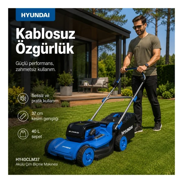 Hyundai Hy40clm37 Çim Biçme Makinesi - Görsel 2