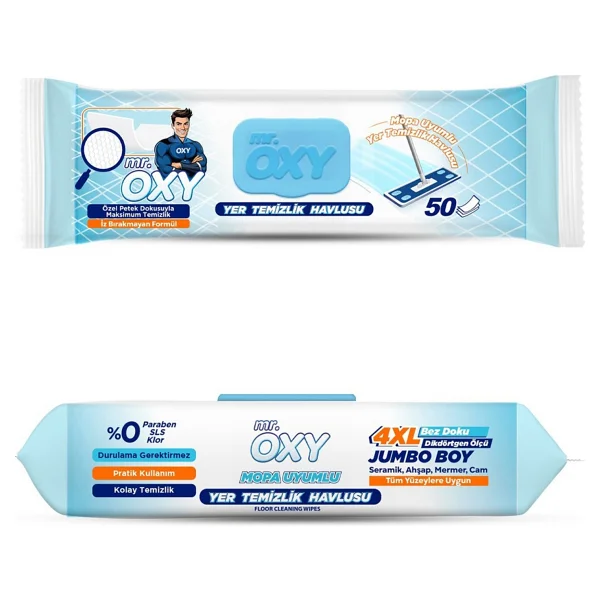 Mr. Oxy Mr. Oxy Yer Temizlik Havlusu 50'li 2 Adet - Görsel 2