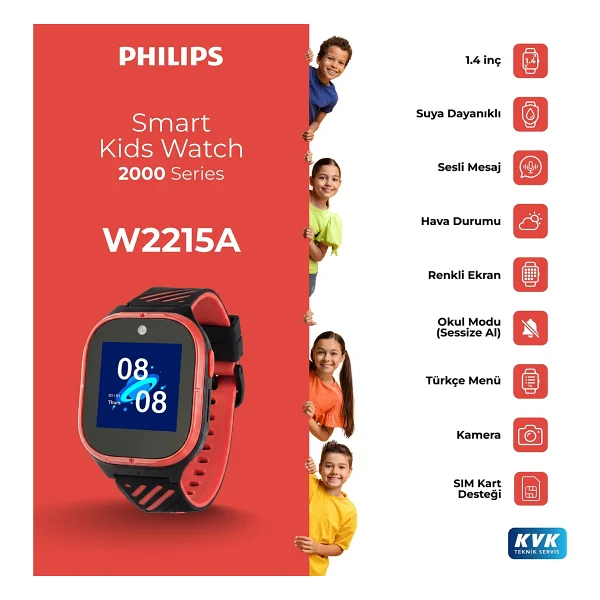 Philips W200a Akıllı Çocuk Saati - Görsel 8