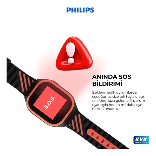 Philips W200a Akıllı Çocuk Saati - Görsel 5