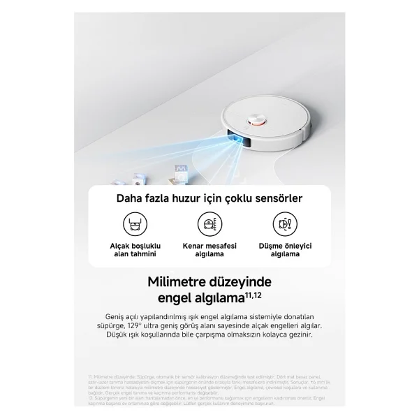 Xiaomi Robot Vacuum H50 Pro Çöp İstasyonlu Akıllı Robot Süpürge - Görsel 7