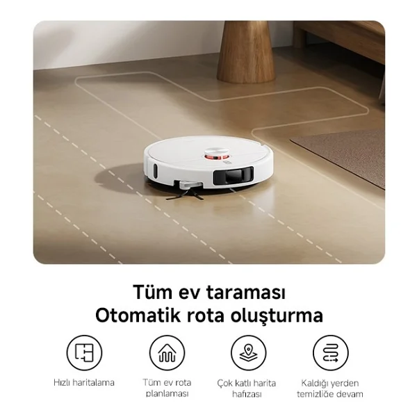 Xiaomi Robot Vacuum H50 Pro Çöp İstasyonlu Akıllı Robot Süpürge - Görsel 6