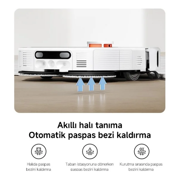 Xiaomi Robot Vacuum H50 Pro Çöp İstasyonlu Akıllı Robot Süpürge - Görsel 9