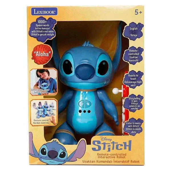 Lexibook Disney Stitch Sesli Ve Işıklı Uzaktan Kumandalı İnteraktif Robot 11804 - Görsel 7
