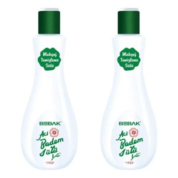 Bebak Acı Badem Nemlendirici 215 Ml 2 Adet Makyaj Ve Yüz Temizleme Sütü - Görsel 5