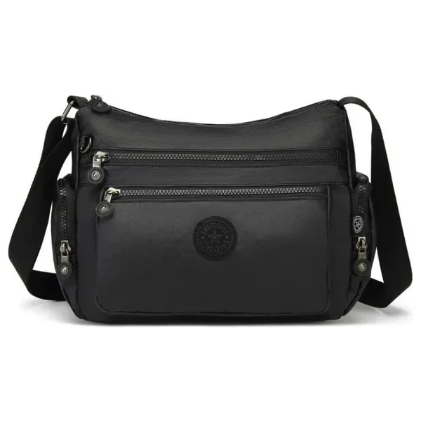 Smart Bags Metalik Kumaş Kadın Postacı Çantası Smart Bags 1115 - Siyah - Görsel 5