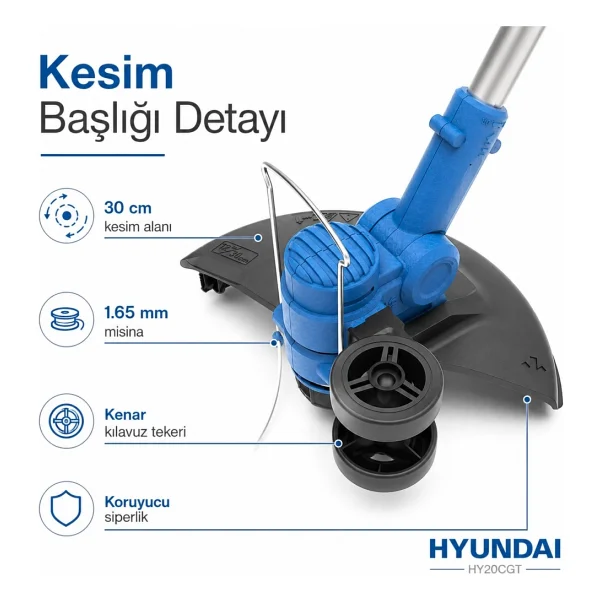 Hyundai Hy20cgt Çim Biçme Makinesi - Görsel 3