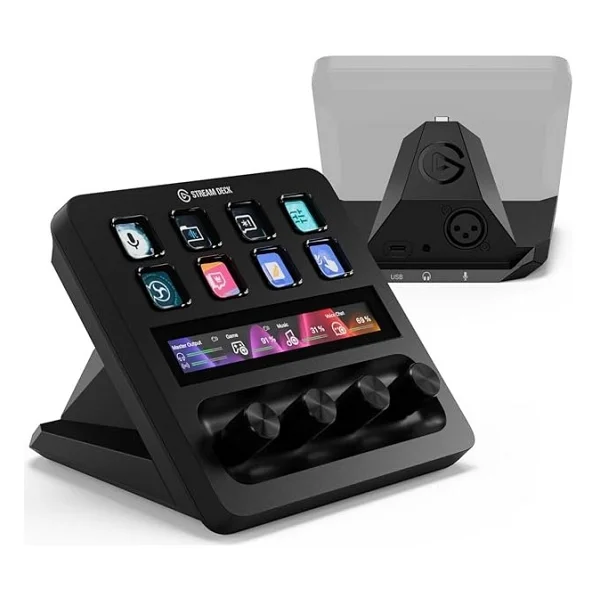 Stream Deck + Xlr - Ses Mikseri Ve Denetleyici, Arka Xlr'den Usb'ye Mikrofon Arayüzü, Podcasting, Yayın, Içerik Oluşturucular, Kadranlar Ve - Görsel 6