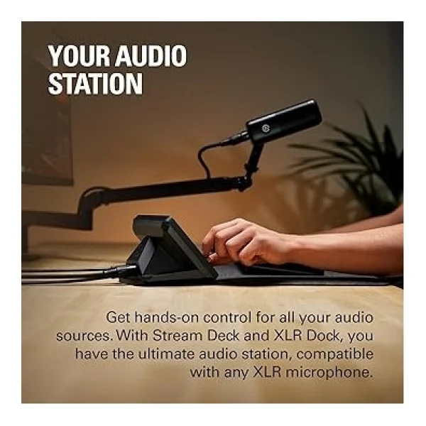 Stream Deck + Xlr - Ses Mikseri Ve Denetleyici, Arka Xlr'den Usb'ye Mikrofon Arayüzü, Podcasting, Yayın, Içerik Oluşturucular, Kadranlar Ve - Görsel 2