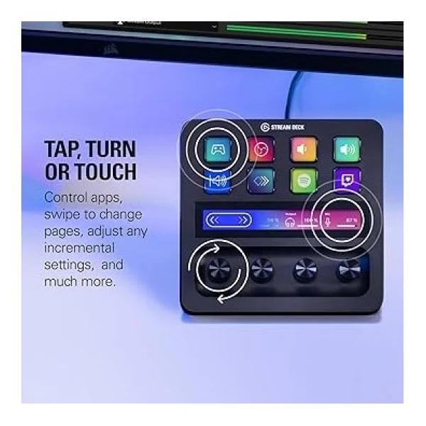 Stream Deck + Xlr - Ses Mikseri Ve Denetleyici, Arka Xlr'den Usb'ye Mikrofon Arayüzü, Podcasting, Yayın, Içerik Oluşturucular, Kadranlar Ve - Görsel 3