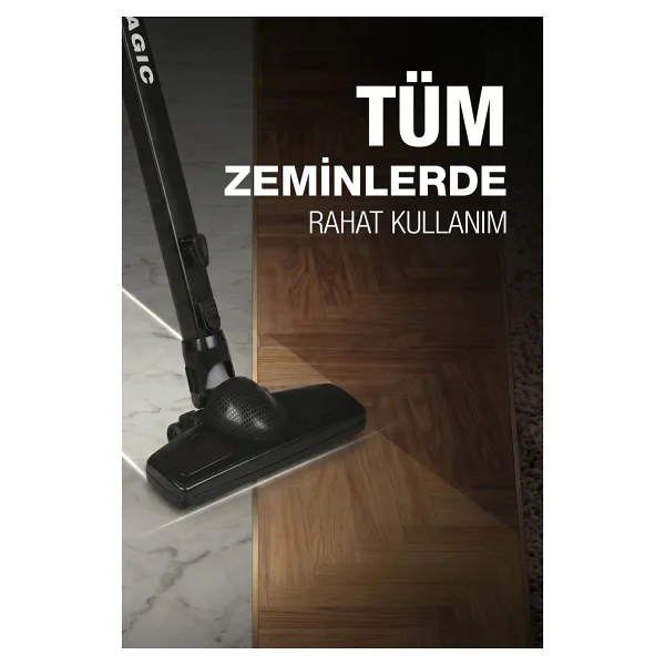 Fantom Magic P 3000 Siyah Dikey Elektrikli Süpürge - Görsel 7
