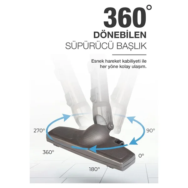 Fantom Magic P 3000 Dikey Elektrikli Süpürge - Görsel 7