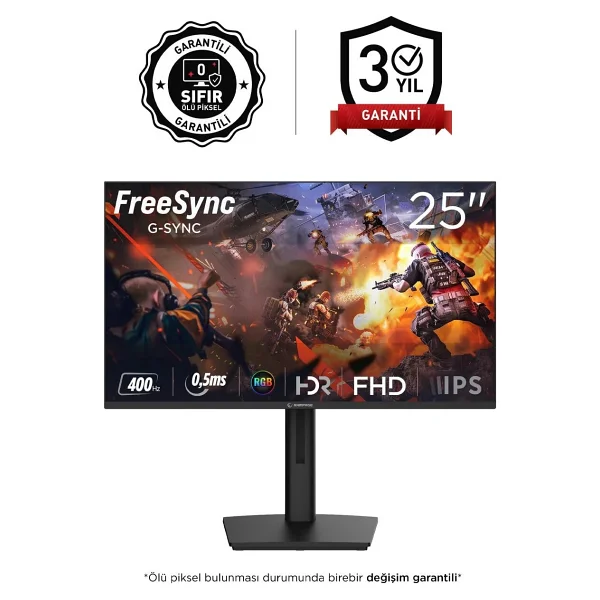 Rampage Titan Tt25f400f 25" 0.5 Ms Full HD Ips 400 Hz Oyuncu Monitörü - Görsel 3