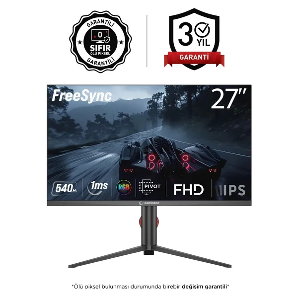 Rampage Ripper Rm27f540f 27" 0.5 Ms Full HD Pivot Ips 540 Hz Oyuncu Monitörü - Görsel 9