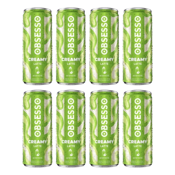 Obsesso Creamy Antep Fıstığı Latte 250 Ml X 8 Adet - Görsel 3