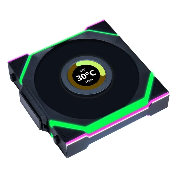 Lian Li UNI FAN SL Wireless LCD 120 Reverse G99.12RSLLCD1W1B.00 Siyah 12 cm Kasa Fanı - Görsel 5