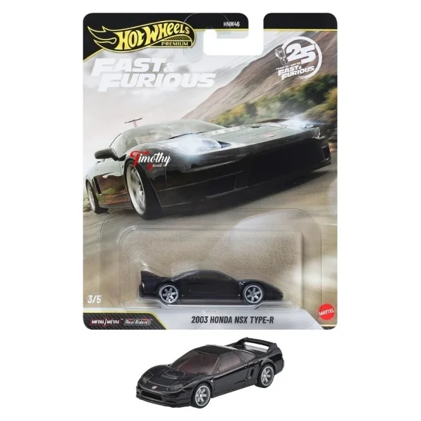 Hot Wheels Premium Series Fast And Furious 25. Yıl 2003 Honda Nsx Type-R Hnw46-Jhw75 - Görsel 5
