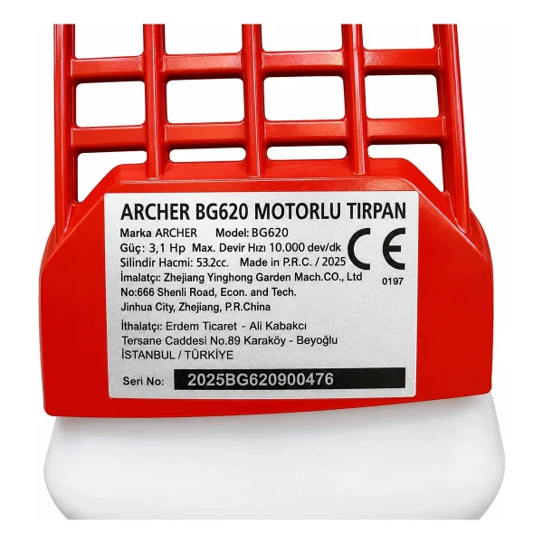 Archer Australia Archer Australıa Bg620 Sırt Tipi Tırpan 3,1 Hp - Görsel 6
