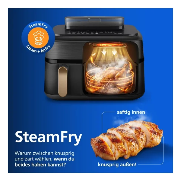 Philips Steam Airfryer 5000 Serisi Na552/00 9 Lt Yağsız Fritöz - Görsel 4
