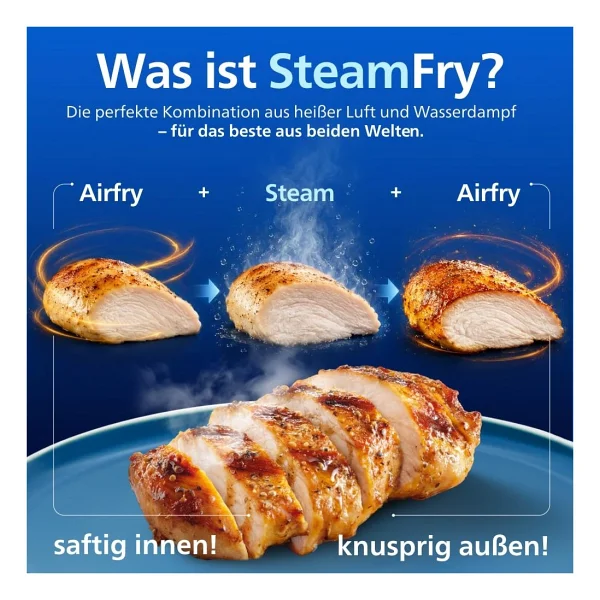 Philips Steam Airfryer 5000 Serisi Na552/00 9 Lt Yağsız Fritöz - Görsel 5