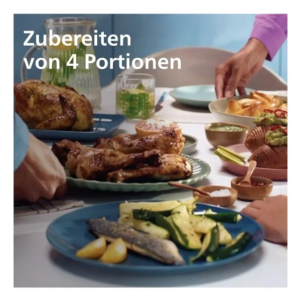 Philips Airfryer 3000 Serisi Na352/00 9 Lt Yağsız Fritöz - Görsel 6
