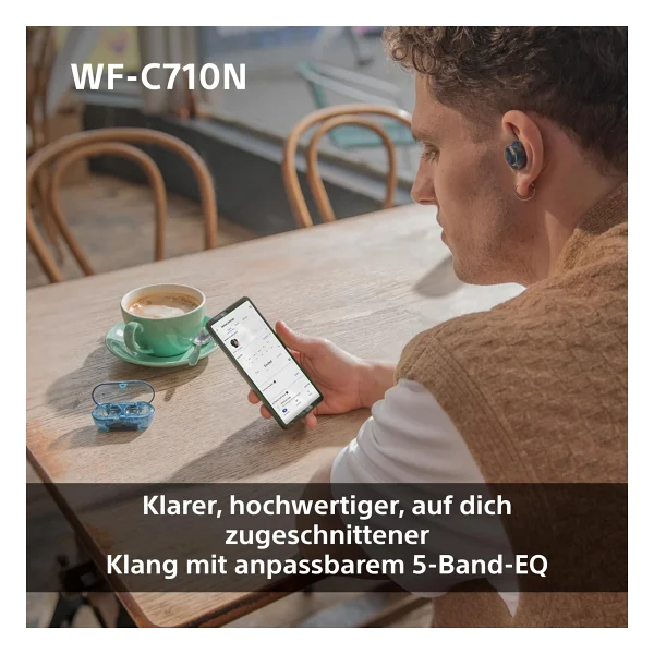 Sony Wf-C710nl ANC TWS Mavi Kulak İçi Bluetooth Kulaklık - Görsel 4