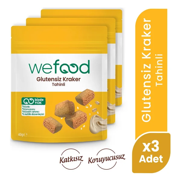 Wefood Tahinli Kraker 40 Gr 3'lü - Görsel 10