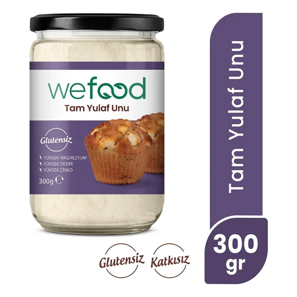 Wefood 300 Gr Glutensiz Tam Yulaf Unu - Görsel 9