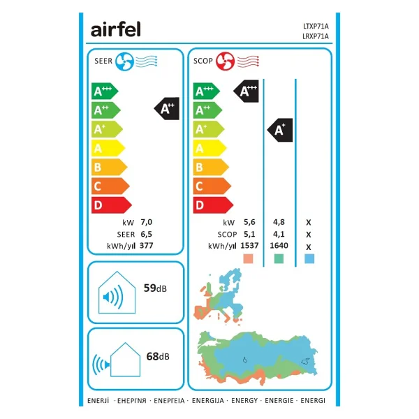 Airfel Vista Ltxp71a A++ 24000 Btu İnverter Duvar Tipi Klima - Görsel 6