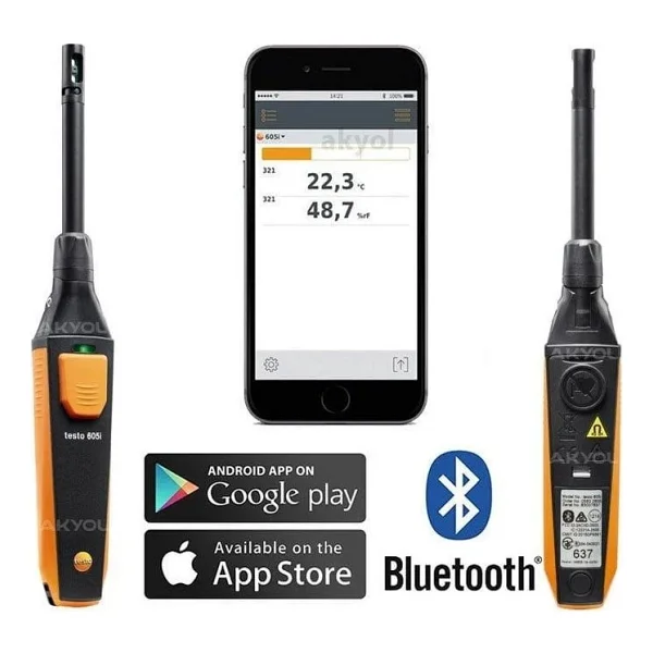 Testo 605ı Sıcaklık Nem Ölçer Termo Higrometre - Görsel 4