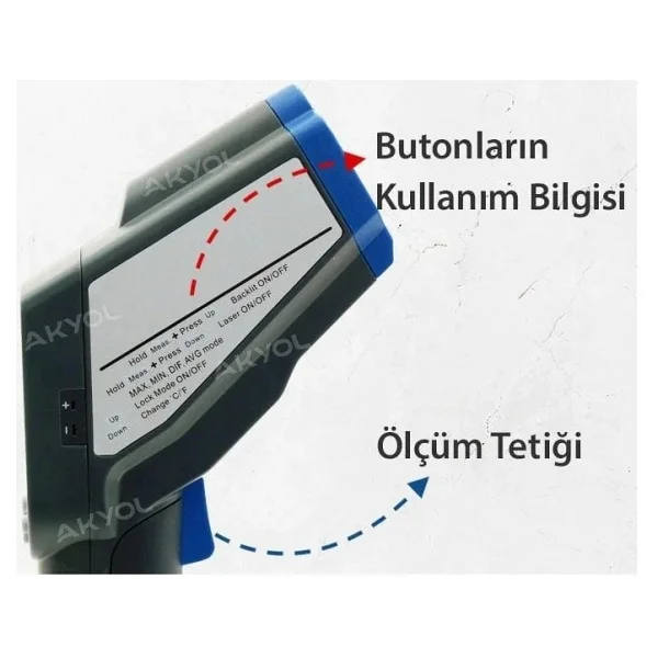 Tfa 31.1123 'st490' Çift Lazerli Uzaktan Sıcaklık Ölçer - Görsel 3