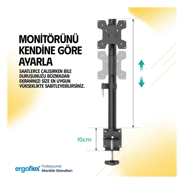 Ergoflex Ef61 13-32 İnç Tek Kollu Monitör Standı - Görsel 6