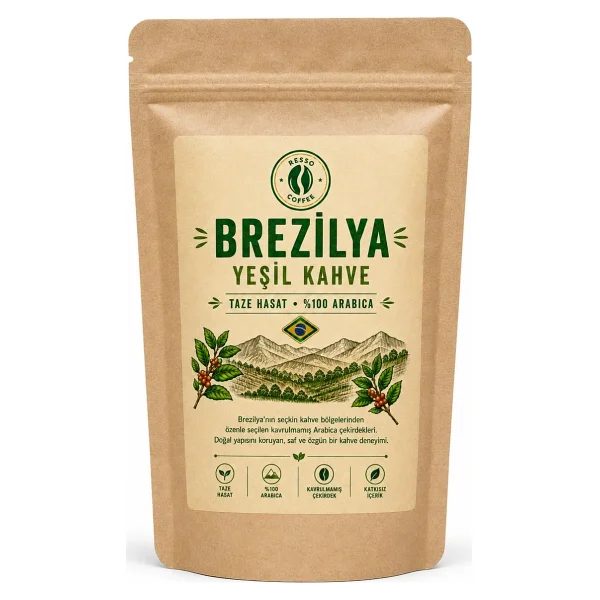 Resso Coffee Guatemala Brezilya Endonezya Çiğ Yeşil Kahve Çekirdeği Arabica 3lü Set - 250 Gr - Görsel 2