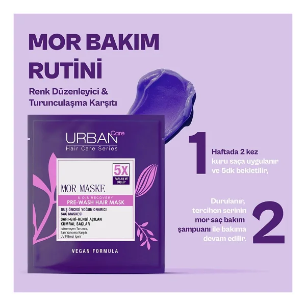 Urban Care Mor Duş Öncesi 50 Ml Saç Maskesi - Görsel 5