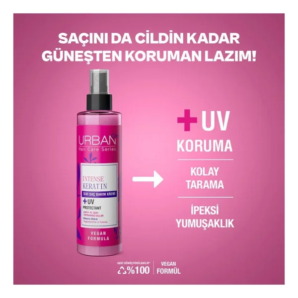 Urban Care Intense & Keratin 200 Ml 3 Adet Sıvı Saç Kremi - Görsel 2
