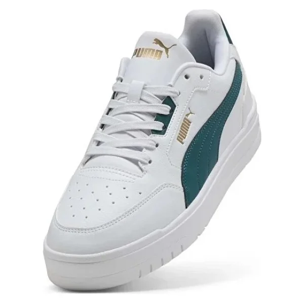 Puma Shuffle Downtown 402596-13 Beyaz-Yeşil Erkek Sneaker - Görsel 7