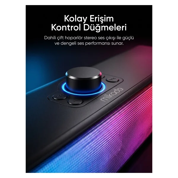 Mikado Md-Sbt31 10 W RGB Siyah Soundbar - Görsel 2