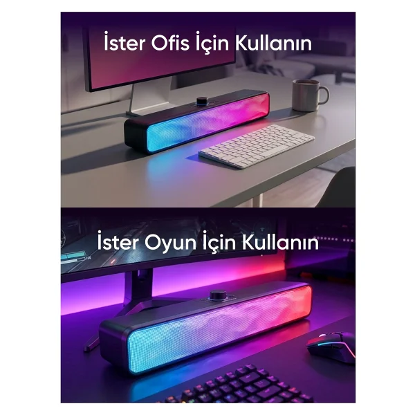Mikado Md-Sbt31 10 W RGB Siyah Soundbar - Görsel 4