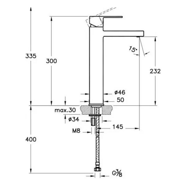 Artema Flo S A41940 Yüksek Krom Lavabo Bataryası - Görsel 5