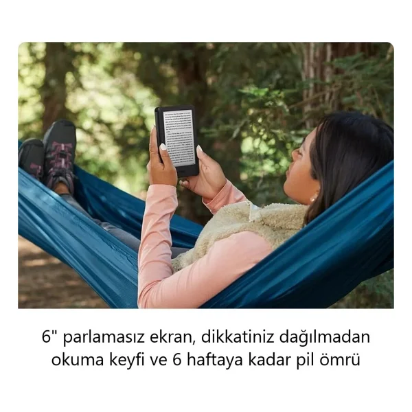 Amazon Kindle Basic 2024 E Kitap Okuyucu 16 GB Reklamlı Yeşil - Görsel 10