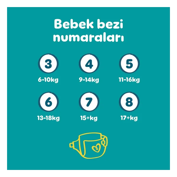 Prima Aktif 6 Numara Extra Large 76'lı Bebek Bezi - Görsel 6