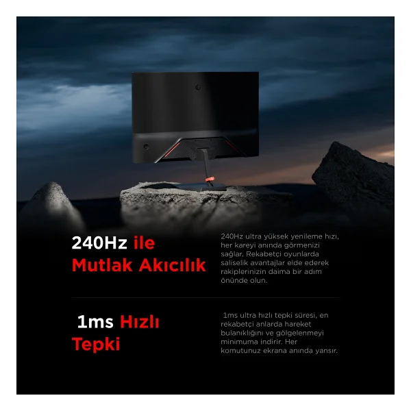 Rampage Raven Rv27r240f 27" 1 Ms Full HD Ips 240 Hz Oyuncu Monitörü - Görsel 6