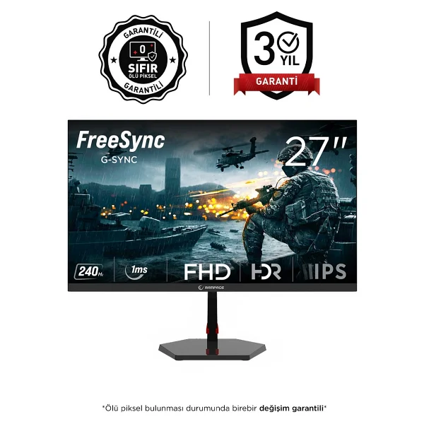 Rampage Raven Rv27r240f 27" 1 Ms Full HD Ips 240 Hz Oyuncu Monitörü - Görsel 10
