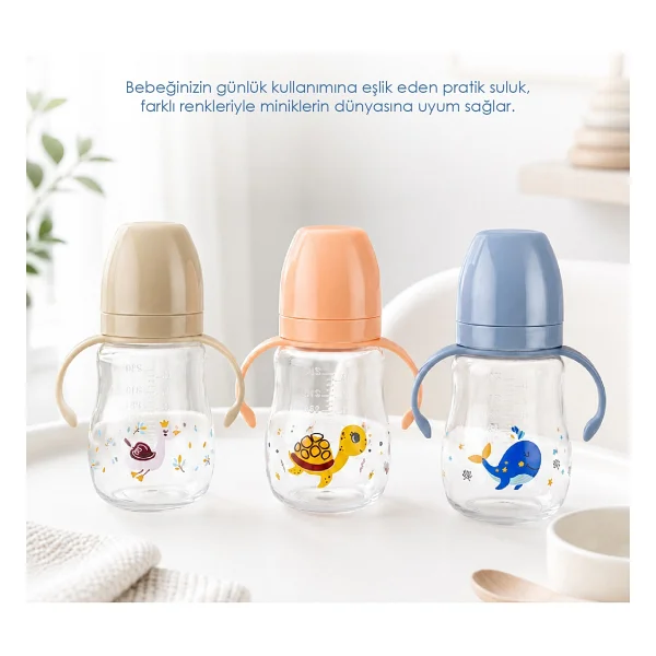 Babyjem Damlatmayan Suluk Alıştırma Bardağı 250 Ml Turuncu - Görsel 3