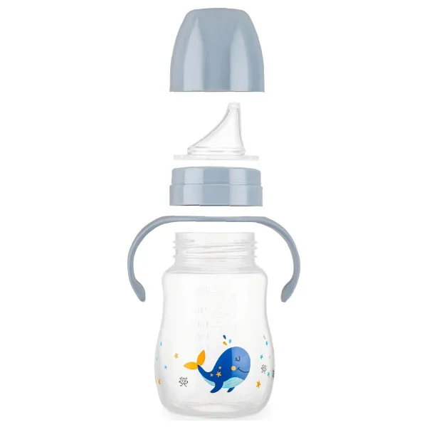Babyjem Damlatmayan Suluk Alıştırma Bardağı 250 Ml Gri - Görsel 4