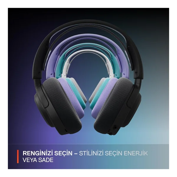 Steelseries Arctis Nova 3 Siyah Kablosuz Kulak Üstü Oyuncu Kulaklığı - Görsel 2